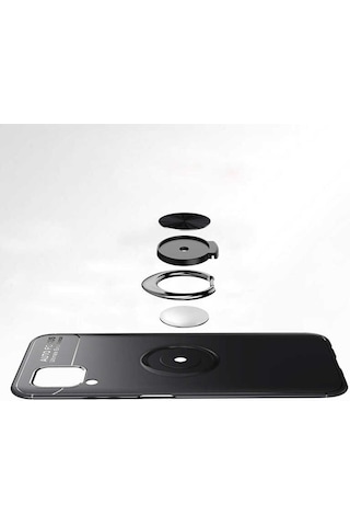 Huawei P40 Lite Kilif Yüzüklü Magnetli Ravel Case 395365921