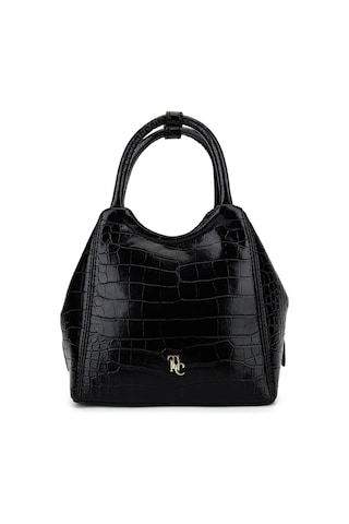 Tamer Tanca Kadın Suni Deri Siyah Kroko Kol Çantası 1003 2031 Bn Cnt Sk25-26 Sıyah Kroko Siyah
