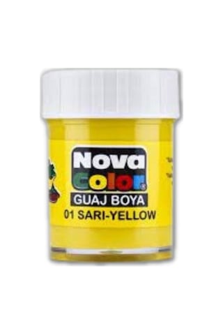 Sarı Guaj Boya 25 ml 1 Adet Nova Color Su Bazlı 25 ml Guaj Boya S Sarı