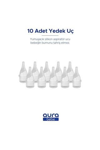 Bebek Burun Aspiratör Yedek Ucu 10 Adet Tüm Markalar İle Uyumlu