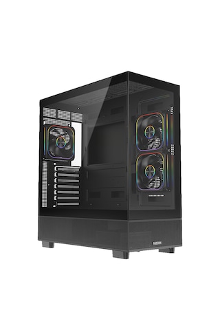 Fazeon F17 750w 80+ Bronze Tempered Glass Mesh 3x Argb Fanli Usb 3.0 Siyah Atx Bilgisayar Kasasi