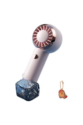 Cacaotaşınabilir Fan El Sessiz Küçük Usb 500 Mah Şarj Edilebilir Mini Boyun Fanı 4429 Pembe