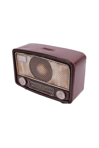 Dekoratif Metal Radyo Kumbara 1210b-1102 1 Adet