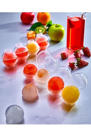 Küre Buz Kalıbı Buz Topu Dondurucu Buzluk Saklama Ve Sunum Kabı Şeffaf