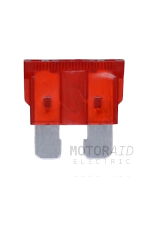100 Adet 10a Kırmzı Standart Oto Bıçak Sigorta 12v - 32v Dc 10