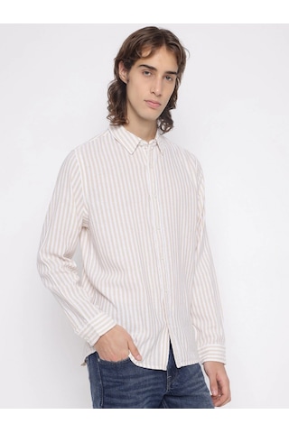 Guess Parker Erkek Bej Keten Karışımlı Gömlek M5yh16whc20-f10m Bej