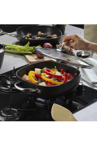Schafer Gastronomıe 24 CM Master Granit İndüksiyon Basık Tencere