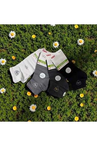 Erkek Kısa Sportmen Pamuklu Çorap 4'lü Ve 12'li Cok Renklı