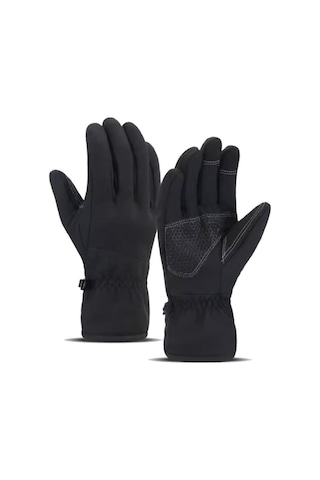 Sıngle Sword Dokunmatik Softshell Uzun Parmak Outdoor Eldiven - Siyah, L Beden Siyah - 876476175 Siyah