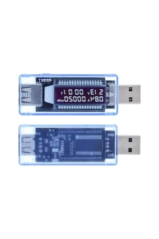 Usb Akım Ve Voltaj Ölçer - 20v, 3a Hassas Ölçüm