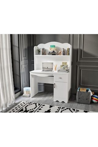 Baby Darling City Çalışma Masası Beyaz %100 Mdf Beyaz