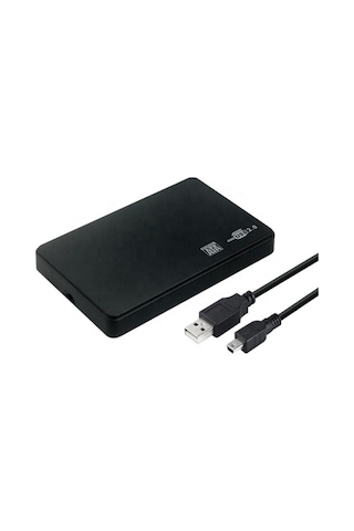 Lunatic 8068 2,5'' Harici Harddisk Kutusu Usb 2.0 Siyah İnce Slim Kasa Kolay Kurulum