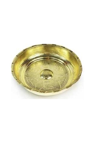 Sarı Bakır Hamam Tası Gold