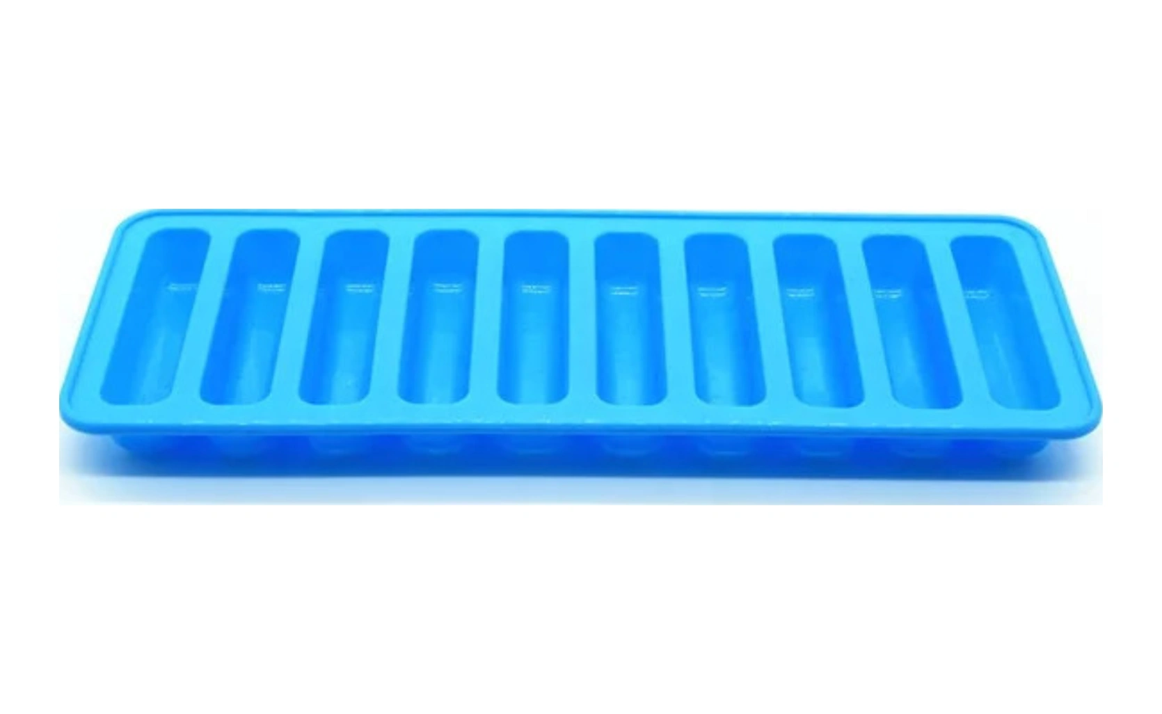 Mufunye Mavi Silikon Baking Kullanıma Uygun 10 Bölmeli Buzluk, Tekli, 25x9x2cm, 57g Ağırlık Mavi