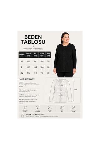 Neco Giyim Kadın Bej Anne Triko Kazak Bisiklet Yaka Örgü Desenli Uzun Kollu Bej