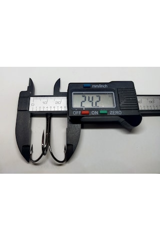 Black Nikel No: 1/0 Üçlü Balık Olta İğnesi 10 Adet