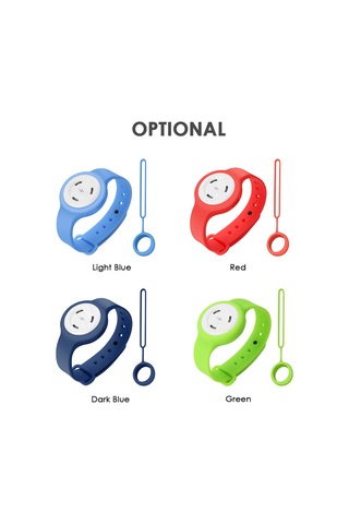 Shineyee Çocuklar İçin Ultrasonik Sinek Kovucu: Şarj Edilebilir Silikon Bileklik Ve Çanta Asısı - Yeşil Dahili Batarya