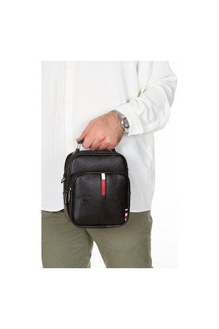 Adelina Siyah Deri El Ve Omuz Çanta Seyahat Günlük Çapraz Askılı