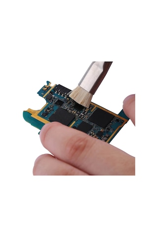Anti-Statik Kıl Fırça Bga Pcb Onarım Temizleme Fırçası Gümüş