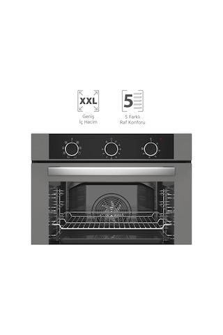 Simfer 8222 Ank. QS Büyük Pop-up 9 Fonk Gri Cam Power Turbo