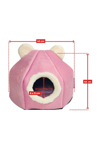 Xpermate Taşınabilir Kedi Evi Kedi Yuvası Kedi Yatağı 45 x 45 CM