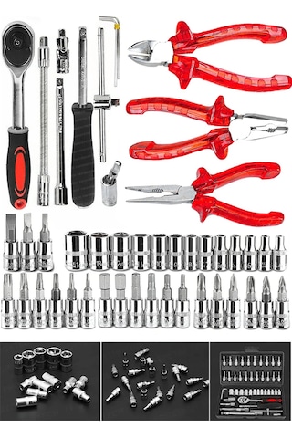 PROXTECH 49 Parça Mini Lokma Takımı Otomatik Cırcırlı 1/4"