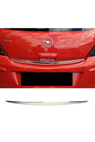 Opel Corsa D 2007-2014 Krom Bagaj Alt Çıta P.çelik