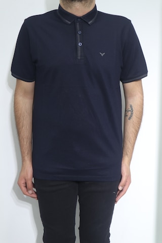 Santa Dmctekstil Erkek Düz Spor Kesim Rahat Kalıp Polo Yaka T-shirt Lacivert