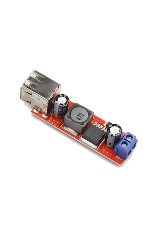 Lm2596 Dual Usb Power Modül Voltaj Düşürücü Mp3 Mp4 Araç Güç Mod