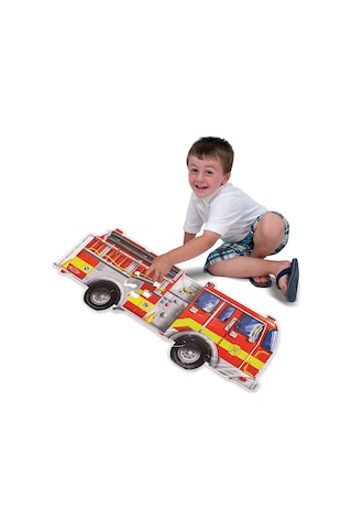 Melissa&Doug Dev Yer Yapbozu- İtfaiye Aracı 24 Parça