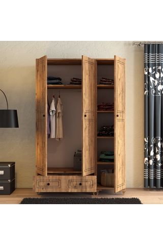 Moxen Mobilya DBC2 Çekmeceli 3 Kapılı Dolap