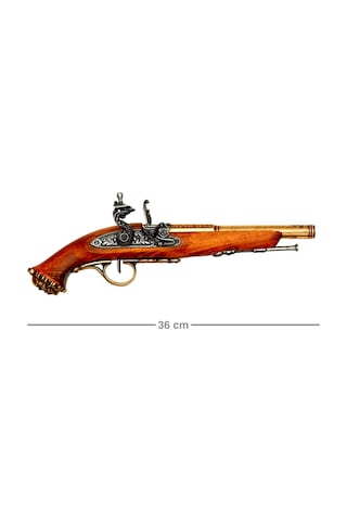 Denix Dekoratif Flintlock Pirate Pistol 36 Cm, 18. Yüzyıl
