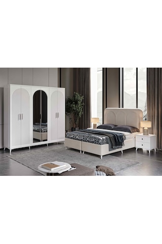 Oslo 6 Kapaklı Komple Mdf Yatak Odası Takımı