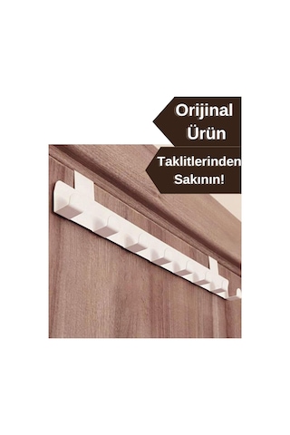Metal Beyaz Amerikan Kapı Arkası Askılık Organizer Askılık Ve Mutfak Banyo Kapı Arkası Askılık Mt60b -    Beyaz - 890358690 Beyaz