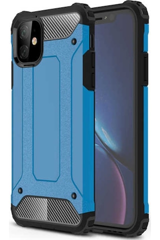 Noktaks - Apple Uyumlu iPhone 11 - Kılıf Çift Katman Zırh Tank Crash Military Kapak - Gold
