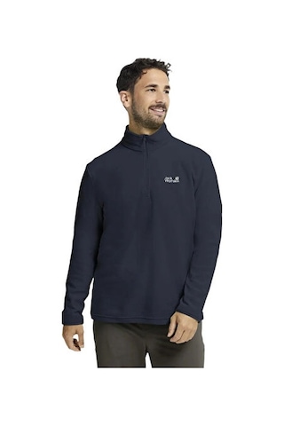 Jack Wolfskin Taunus 100 Hz M Erkek Outdoor Çeyrek Fermuarlı Polar Üst A65798-c0412 Lacivert