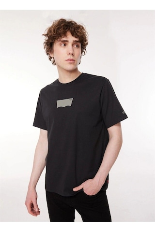 Levi's Levis Bisiklet Yaka Siyah Erkek %100 Pamuk T-shirt A2082-0147-2559 Siyah