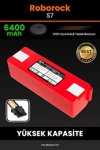 Roborock S7 Uyumlu 6400.mah Batarya