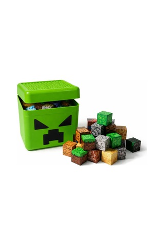 200 Adet Minecraft Manyetik Blok + 3 Farklı Saklama Kutusu +6 Karakter Hediye
