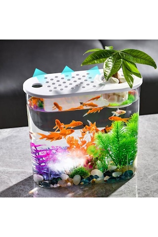 Suntek Mini Balık Tankı Temizle Taşınabilir Masa Hidroponik