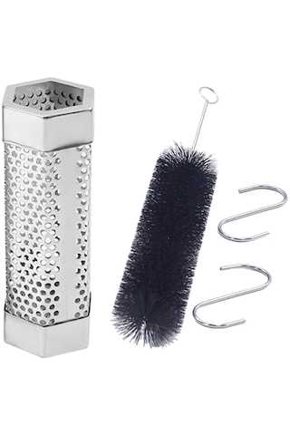 Homyl Örgü Barbekü Barbekü Sigara Içen 6in-fırça-ve-kanca Gümüş