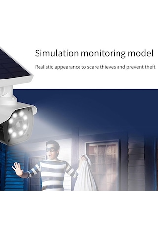 Fortunelane Simüle Kamera Sahte Dome Cctv Led Hareket Sensör Güvenlik Kamerası Gözetim Kamerası Kapalı Açık
