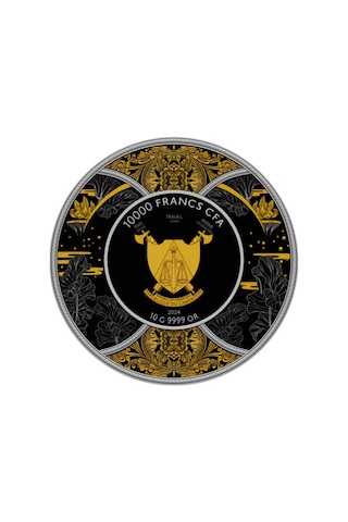 AgaKulche Durga Rutenyum 2024 Altın Kaplama Gümüş Sikke Coin