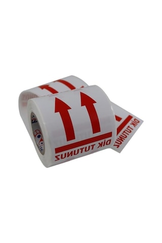 70mm X 80mm Dik Tutunuz Etiketi, 250 Adet Rulo 10