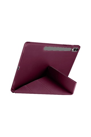 Samsung Galaxy Uyumlu X510 Tab S9 Fe 11 Kılıf Kalemlikli Mars Tablet Kılıfı - Mürdüm Diğer