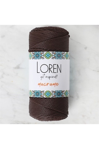 Loren Macrame Kahverengi El Örgü İpi - Rm 0210 - 34338