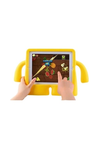 Apple Uyumlu iPad Air 10.9 Inç 2020 4. Nesil Kılıf Yumuşak Standlı Silikon Kids Çocuk Kılıfı Kılıf