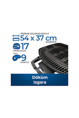 Napoleon Travelq Pro285 Portatif Gazlı Barbekü Gazlı Mangal Siyah