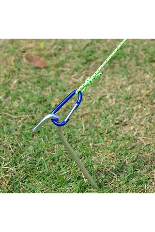 Xindoker 10 Adet 18cm Alüminyum Çadır Çivi Seti - Kamp Tente Ve Gölgelikler İçin Rüzgar Teli Aksesuarı