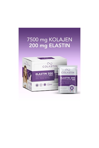 Colastin 7500 Mg Kolajen 200 Mg Elastin 30 Adet Toz Saşe Kolay Ve Yumuşak Içim